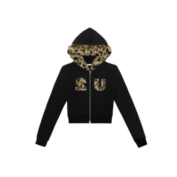 호피 갸루 후드집업
