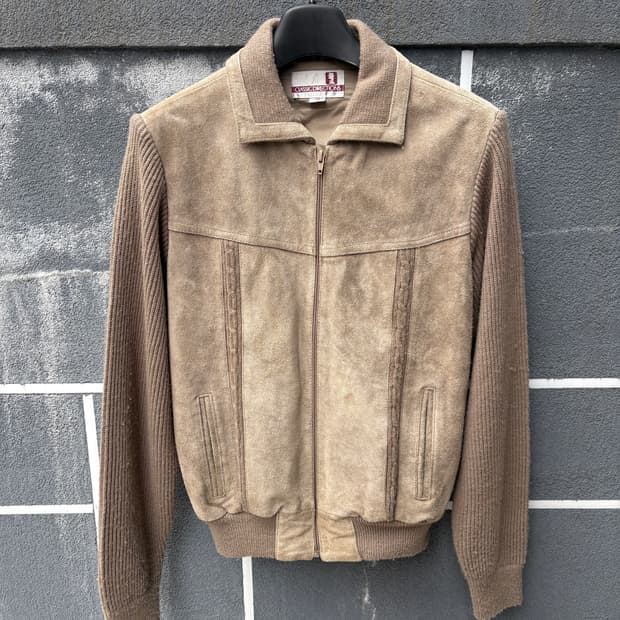 70‘s 스웨이드 패널 가디건