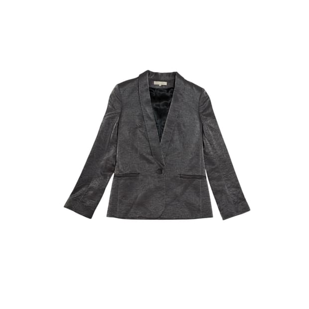 Sandro 비스코스 새틴 자켓