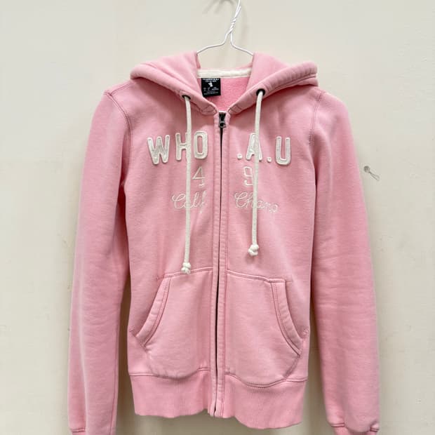 후아유 딸기우유 후드집업