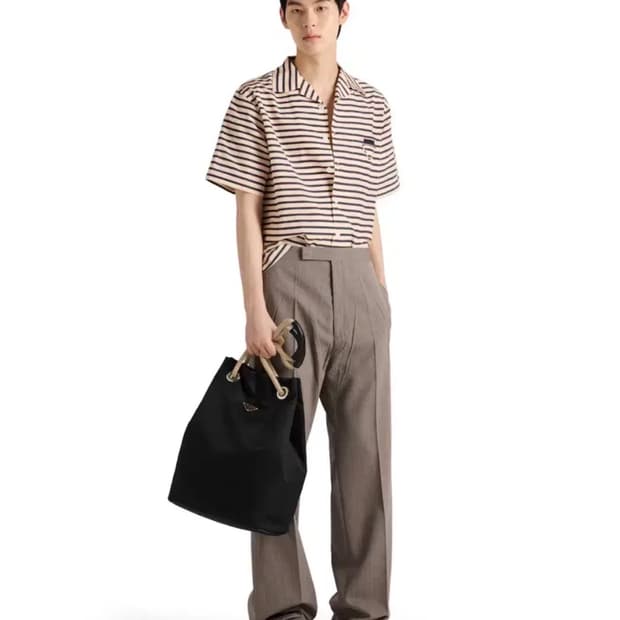 프라다 실크셔츠