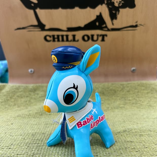 푸치 바비에 - 바비에 에어플레인 / 일본 빈티지 인형 키체인 키링