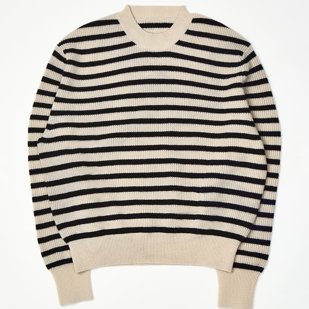 (48) 모마디자인 프렌치 스트라이프 니트 내추럴