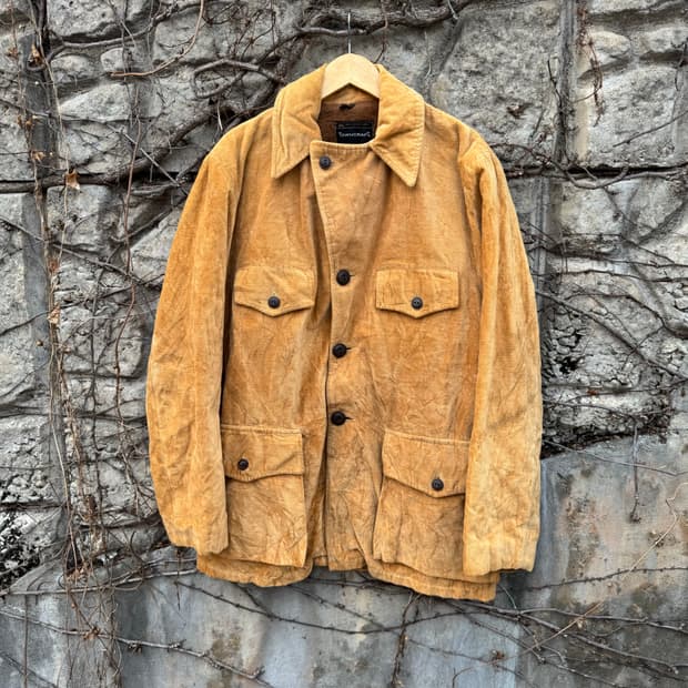 70s jcpenney 타운크래프트 빈티지 코듀로이 코트 자켓 xl
