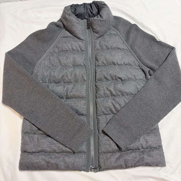 몽클레어 남성 니트 패딩 자켓 그레이 M