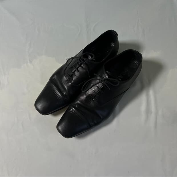Prada cap toe derby shoes
