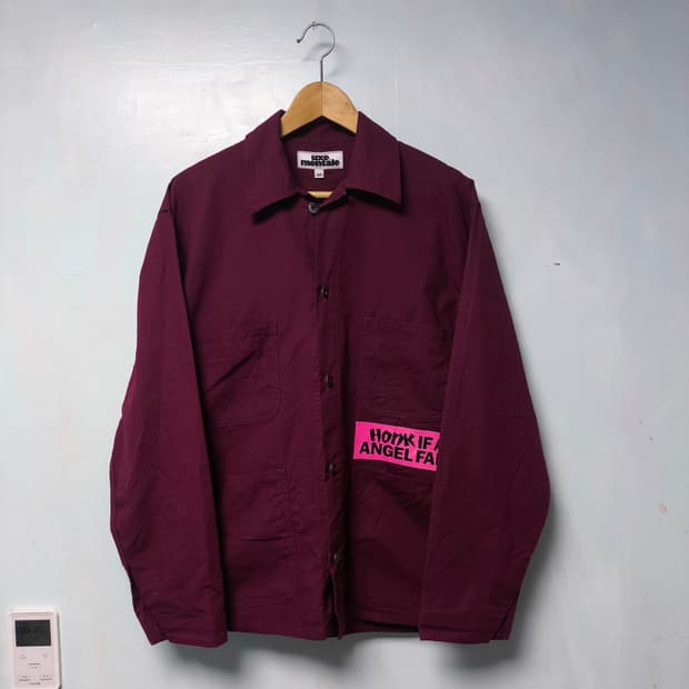 [M] UXE MENTALE 버건디 워크자켓