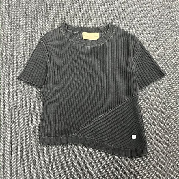  마뗑킴 골지 하프 니트 v5391
