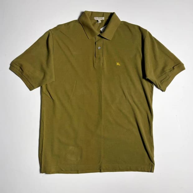 버버리 00's 기마 로고 폴로 반팔 티셔츠 R1543
