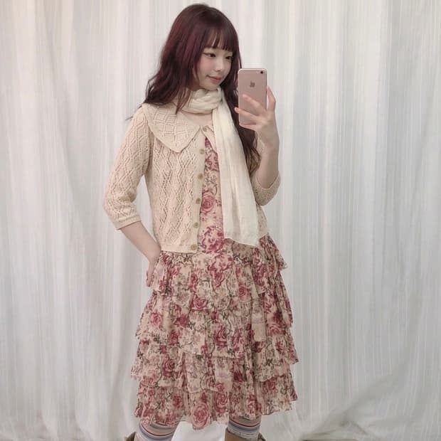 붉은 꽃잎 소녀 코디 set🌷