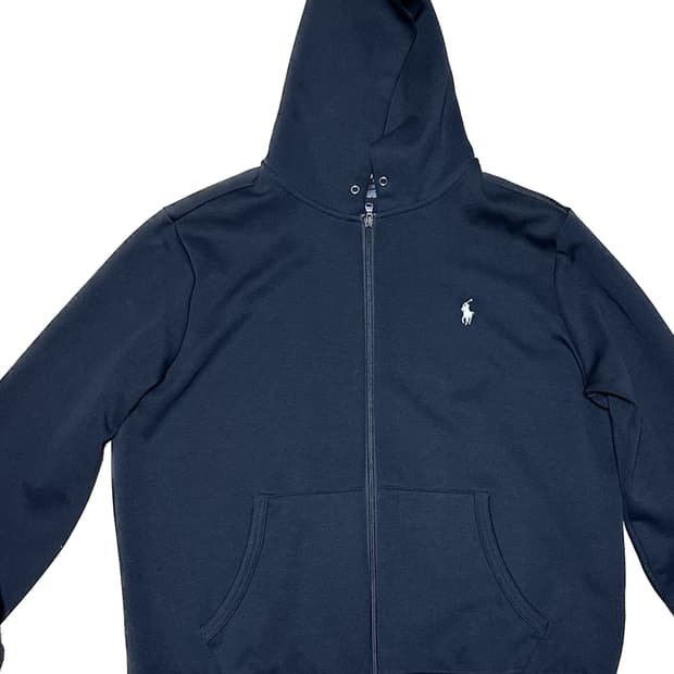 폴로 후드집업 블랙 L