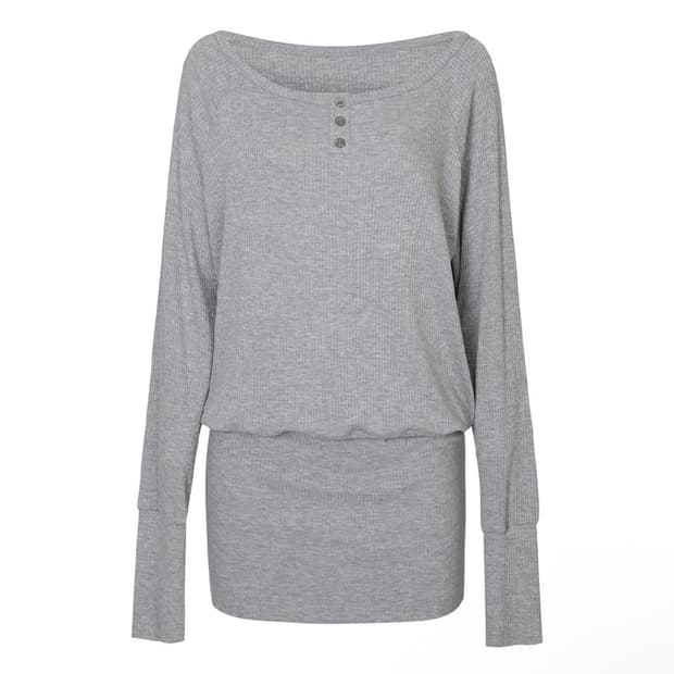 보헤미안서울 보트넥 원피스 라이트그레이