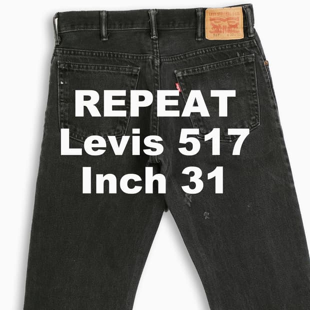 빈티지 리바이스 517 흑청 블랙진 31 인치 LV5173296