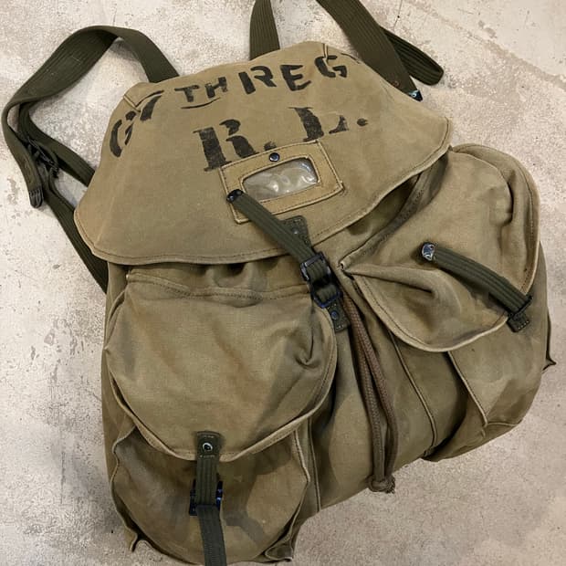 빈티지 폴로 데님앤서플라이 밀리터리 빅백