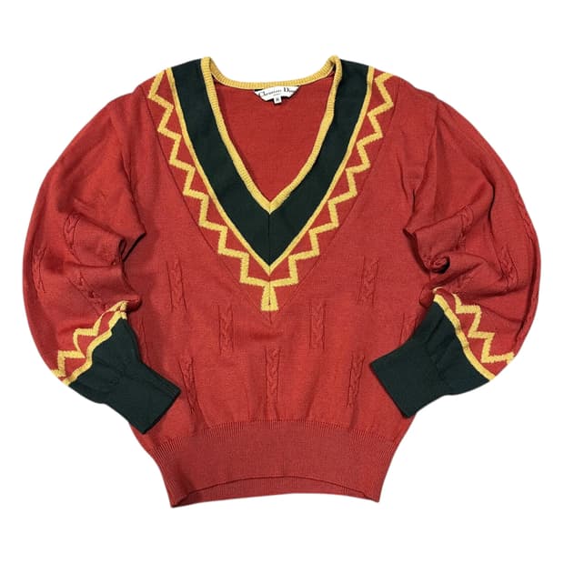 ✨ (바배) 크리스찬 디올 스포츠 브이넥 울 니트 