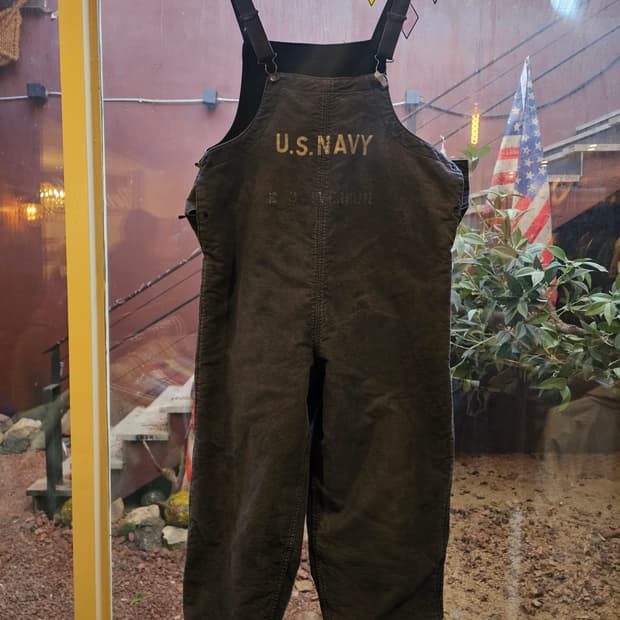 40's WW2 미해군 덱 오버롤 네이비 L사이즈