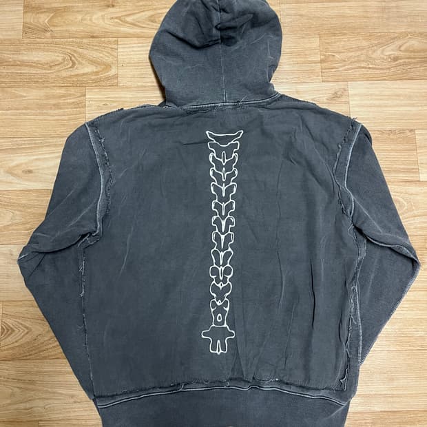 KYHO 척추 프린팅 헤비웨이트 오버후드티 M