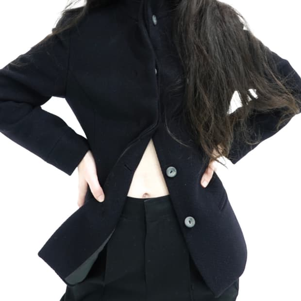 에옹쓰 Ka Half Wool Coat