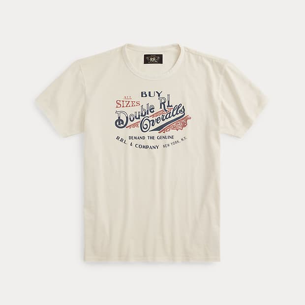 RRL 23SS 저지 그래픽 티셔츠 L