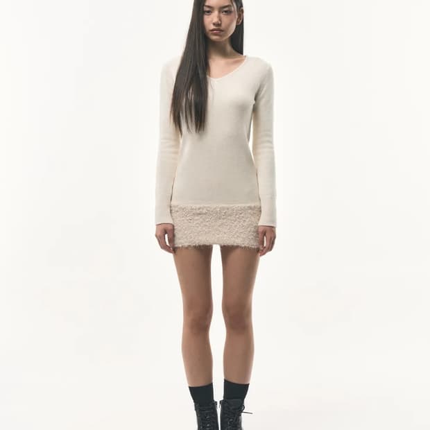 fortheweather hairy knit dress 원피스