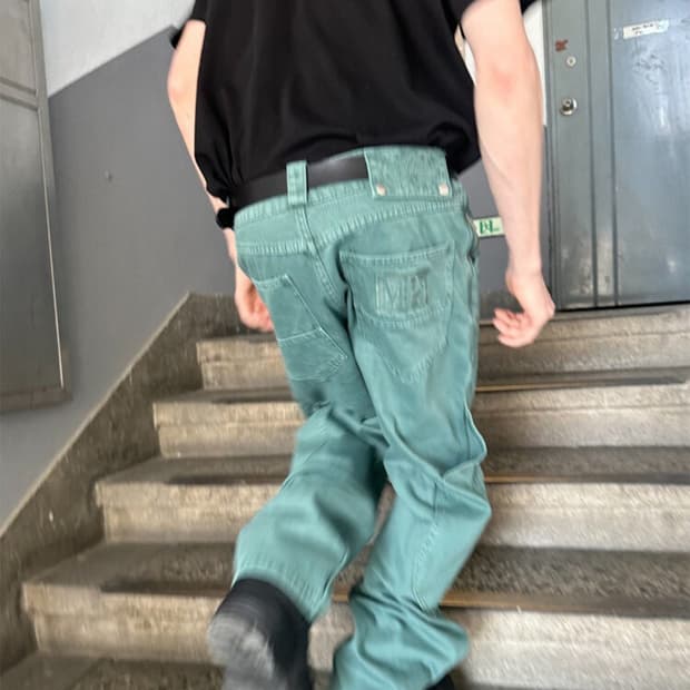 MPa calf pocket pants 플라스틱 프로덕트 팬츠 카키