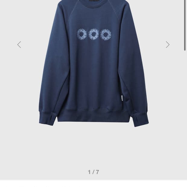 999휴머니티 EVD SWEAT 맨투맨 블랙