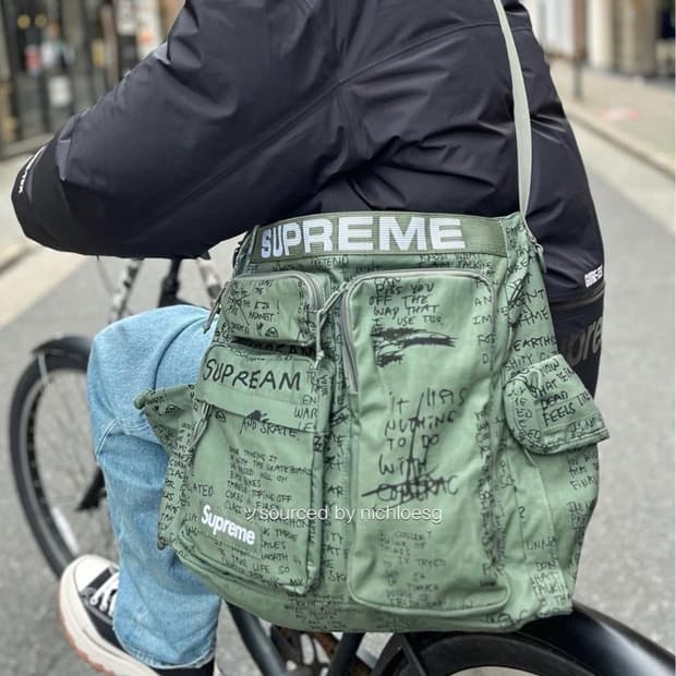 슈프림 필드 메신저 백 올리브 곤즈 23 SS