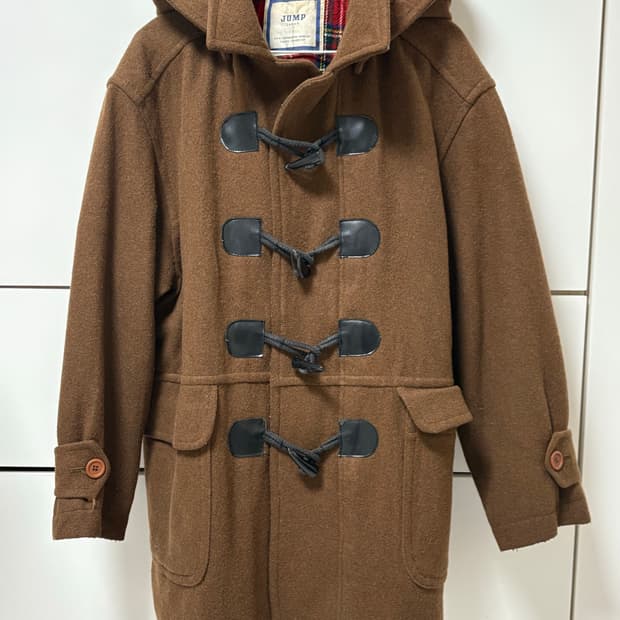 초코브라운 떡코 더플코트