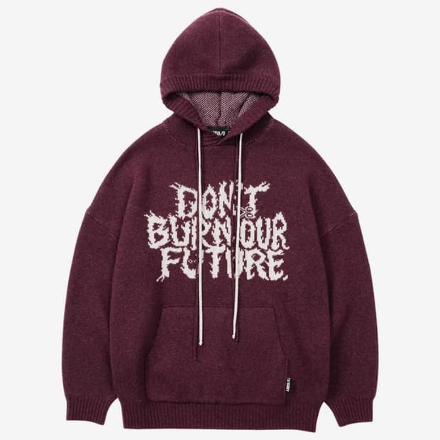 AGOBYAJO DBOF Wool Knit Hoodie