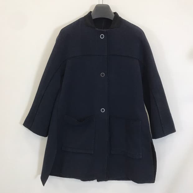 시스템 울코튼 네이비코트 [여성55사이즈]