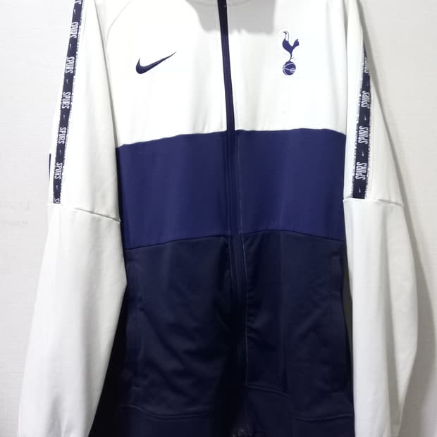 나이키 토트넘 홋스퍼 화이트 네이비 트랙탑 저지 져지집업 100/L