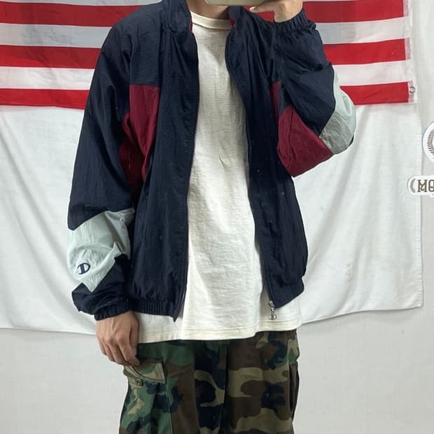 챔피온 올드스쿨 바람막이 빈티지 점퍼