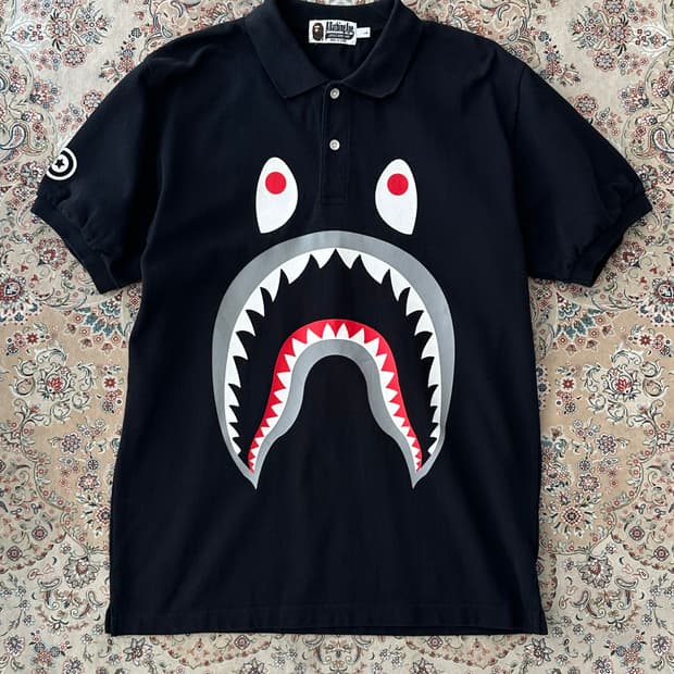 베이프 샤크 WGM 카라 티셔츠 