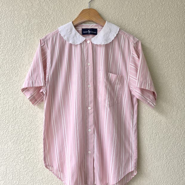00s 랄프로렌 자수 피터팬카라