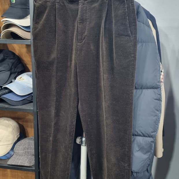 ((캠브리지)) 코오롱 정품 원턱 코듀로이바지 33 상태깔끔