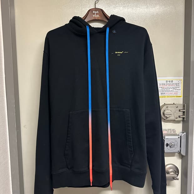 Off-White 후드티 XL 블랙 (105-110) 19FW 마지막