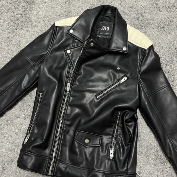 자라 바이커 가죽 자켓
