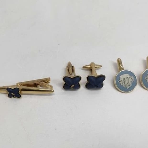 [예약] 웨지우드 타이핀 & 커프스 세트