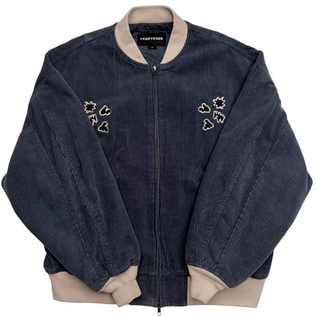 예스아이씨 코듀로이 블루 블루종 자켓 S