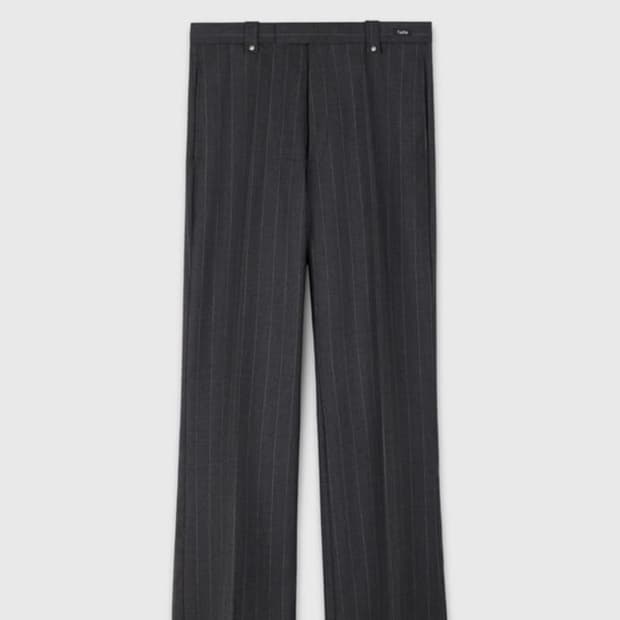 (급처) 타일레 카나비 플레어 울 스트라이프 트라우저