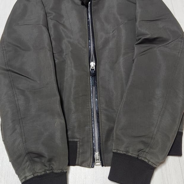 톰포드 실크 코튼 헤링턴 자켓 카키 56