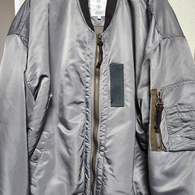 엔벨로프 노캐스터 ma-1 마원 실크나일론 그레이 3사이즈