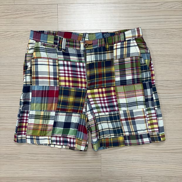 [Polo] 폴로 랄프로렌 마드라스 패치 워크 쇼츠 반바지