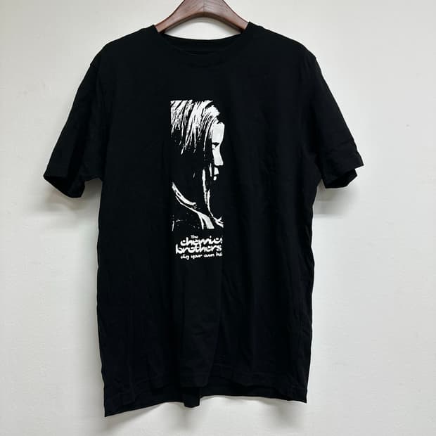 케미컬 브라더즈 블랙 반팔티 GU chemical brothers 