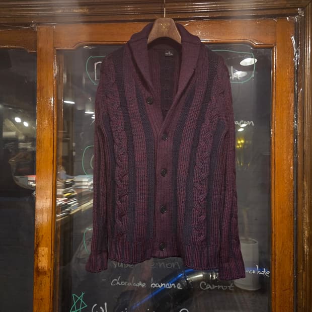 폴스미스 숄칼라가디건