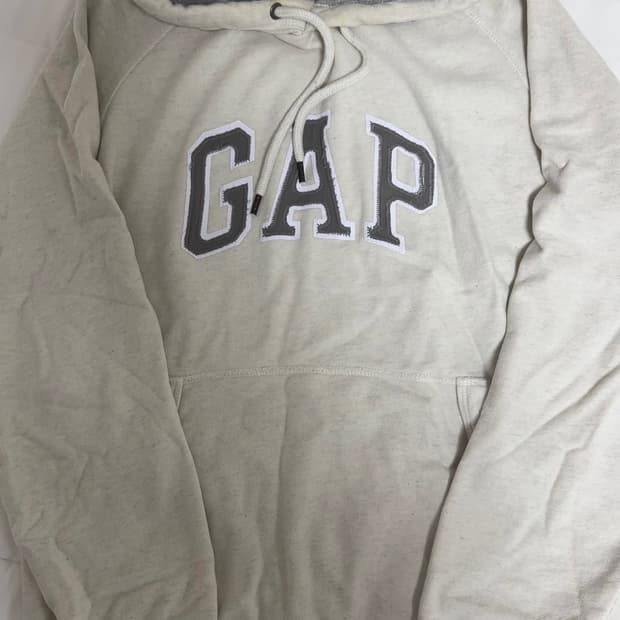 빈티지 갭 후드집업 오트밀 아이보리