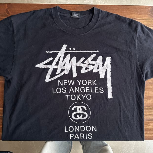00s Stussy 스투시 월드투어 그래픽 티셔츠