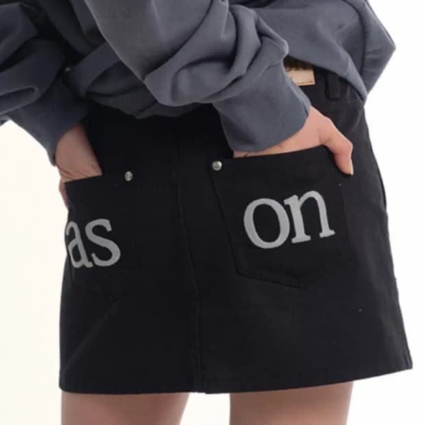 애즈온 포그 스커트 m