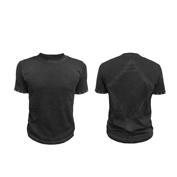 Pearl Stud Washed T-shirt black