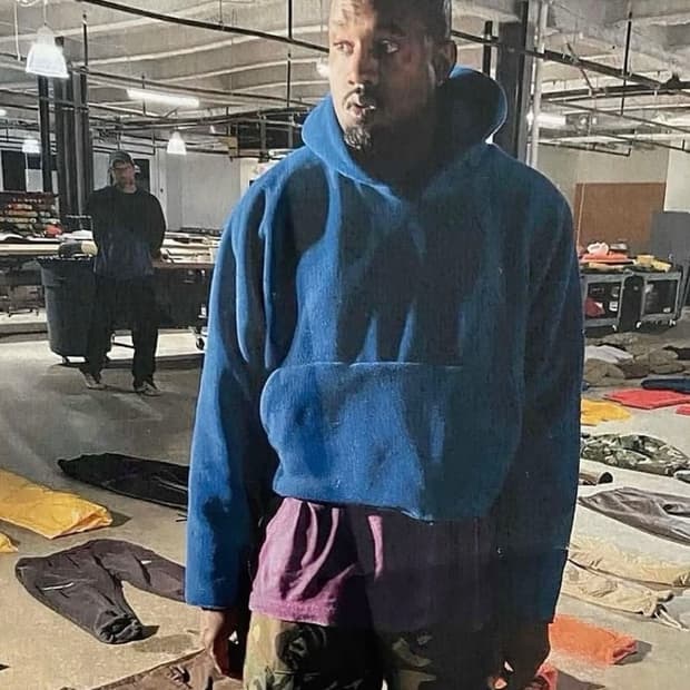 [L]90s 러셀 후드 블루